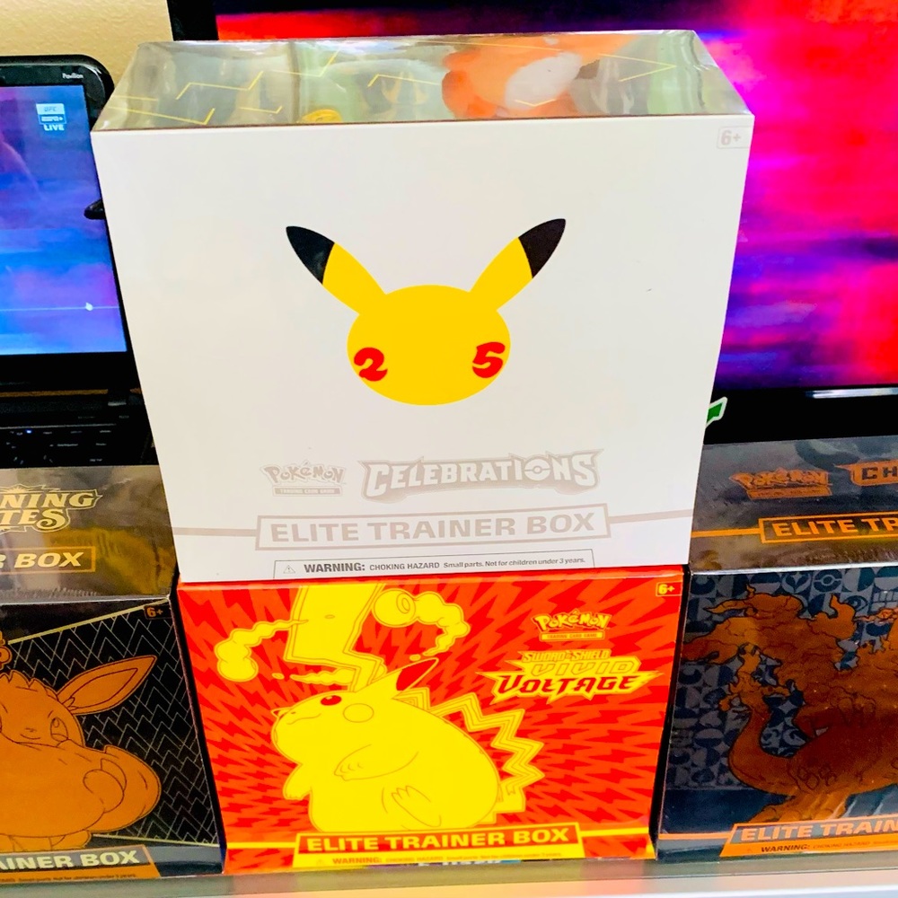 Sealed Pokémon etb boxes brand new sealed and Pokémon trick or trade